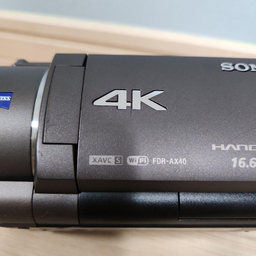 ジャンク　SONY FDR-AX40 4Kビデオカメラ 本体　中古　割れあり