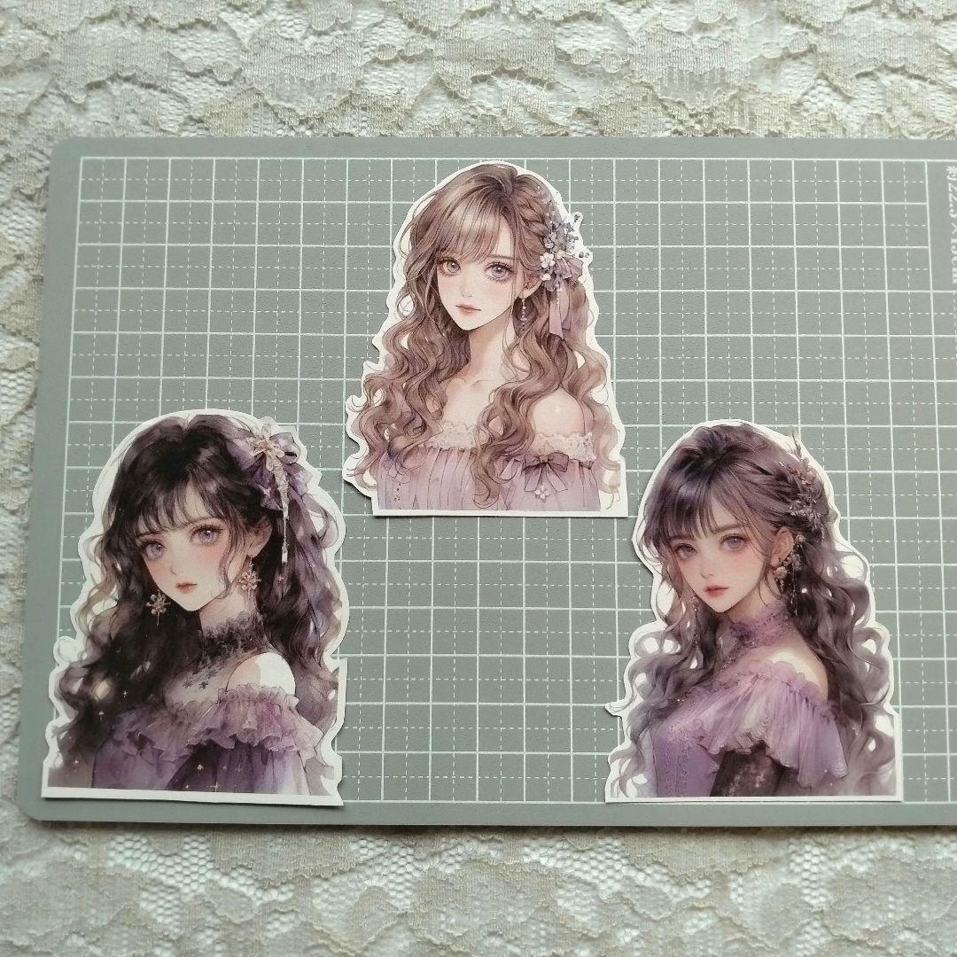 ♡コラージュ素材　コラージュシート　ダイカット　16枚　922