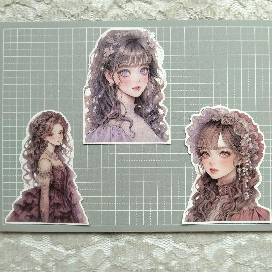 ♡コラージュ素材　コラージュシート　ダイカット　16枚　922