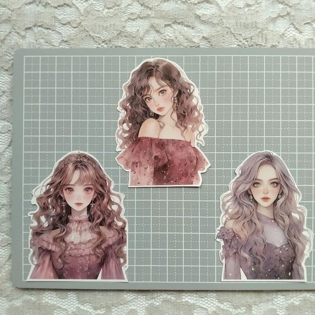 ♡コラージュ素材　コラージュシート　ダイカット　16枚　922