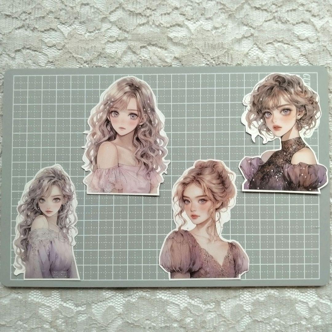 ♡コラージュ素材　コラージュシート　ダイカット　16枚　922