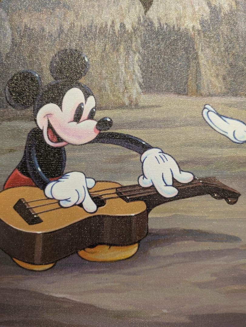 ディズニーハワイアンホリデー絵画ディズニー公認画家ウィリアムサイン入り