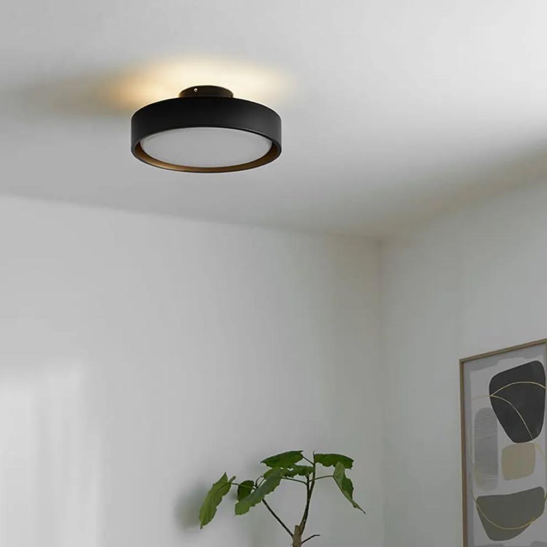 シーリングライト アッパーライト付き 間接照明 8畳 LOWYA ブラック