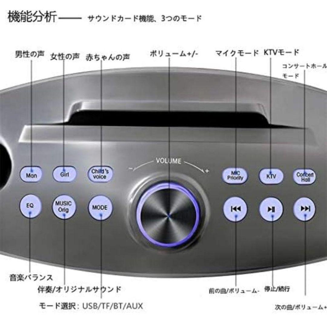 新品未使用 カラオケ 家庭用 スピーカー 第2世代 マイク 2本 USB 充電