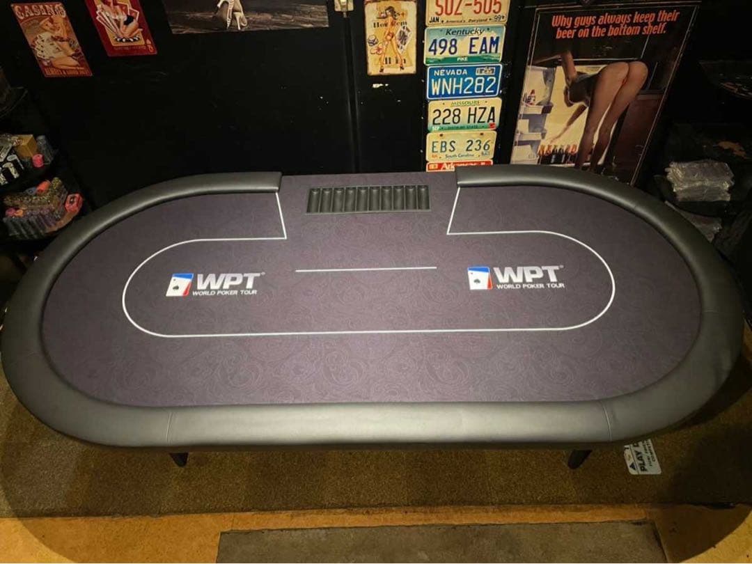 激レアWPT仕様！ポーカーテーブル10人バカラ ブラックジャック 引取用お得商品