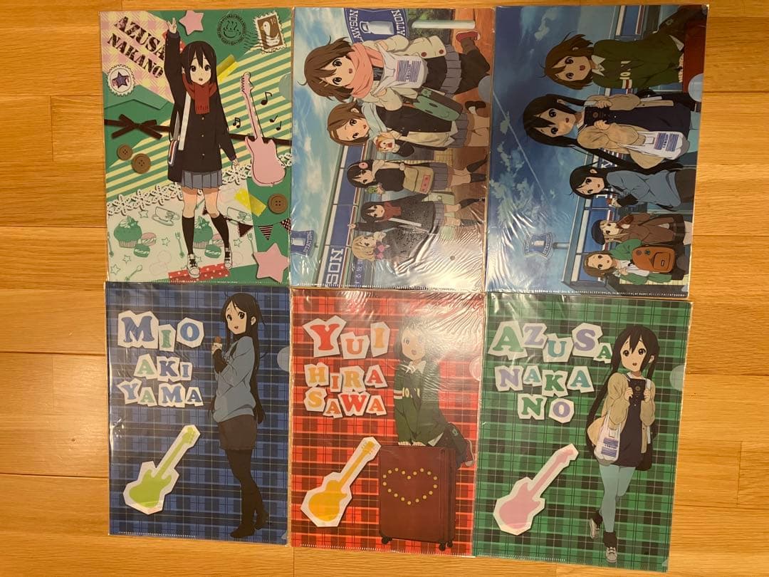 けいおん　クリアファイル　下敷き　ストラップ　ポスター　タオル　クリアシート