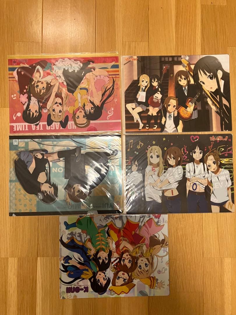 けいおん　クリアファイル　下敷き　ストラップ　ポスター　タオル　クリアシート