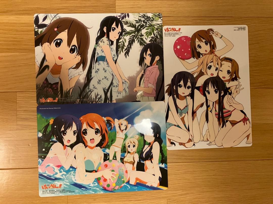 けいおん　クリアファイル　下敷き　ストラップ　ポスター　タオル　クリアシート