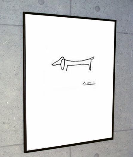 額装済/犬（パブロ ピカソ）