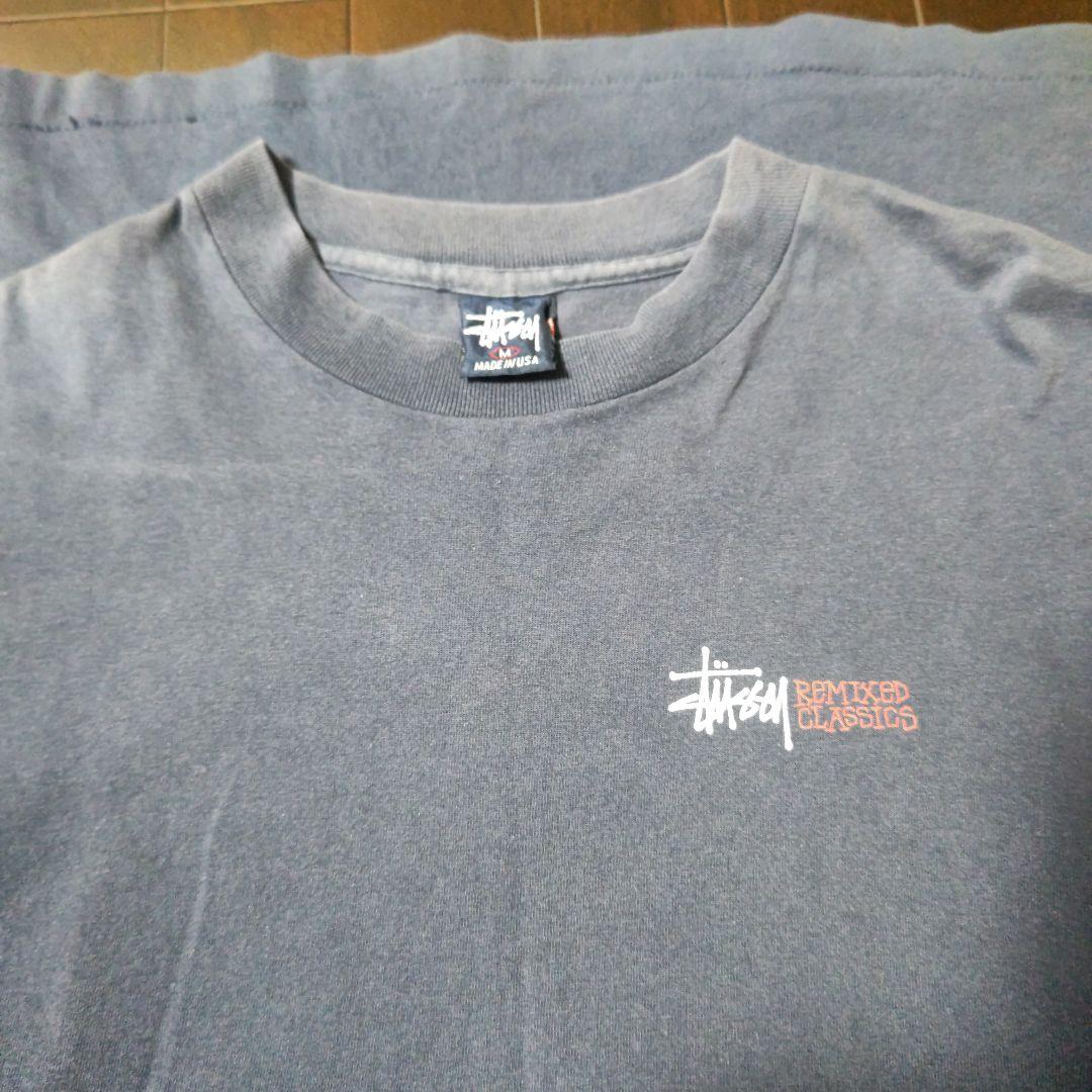90年代 OLD STUSSYオールドステューシー紺タグハーレーT