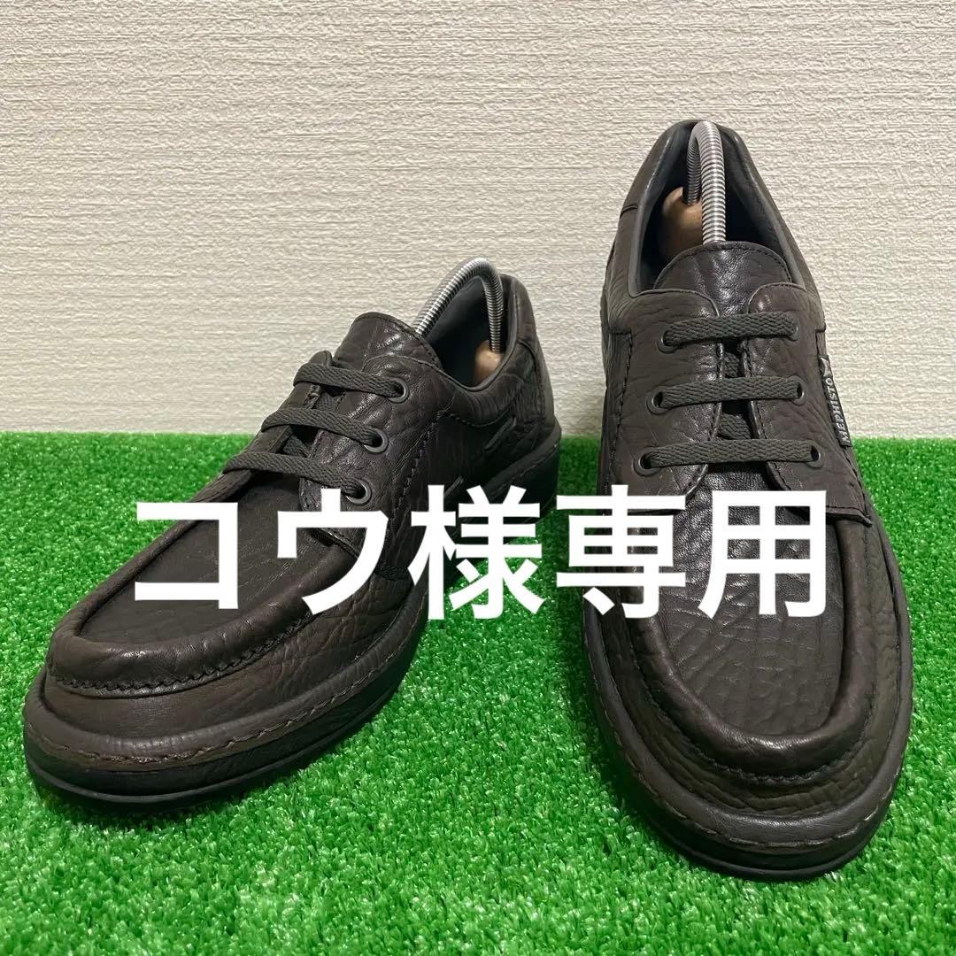 極美品　MEPHISTO AIR-JET シボ革　デッキ　革靴　スニーカー