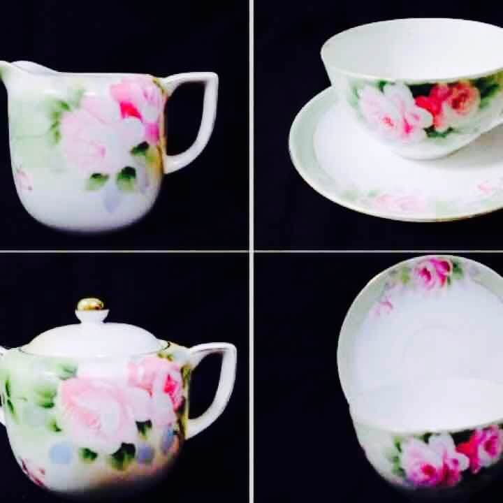 1912手塗りオールドノリタケカップ＆ソーサー5客＆他12点セット