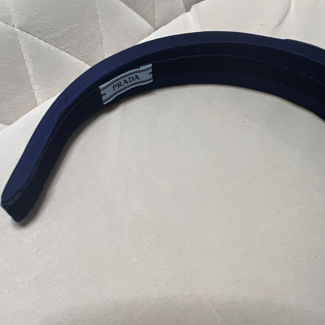 【美品】PRADA プラダ　ヘッドバンド　カチューシャ　Re-Nylon