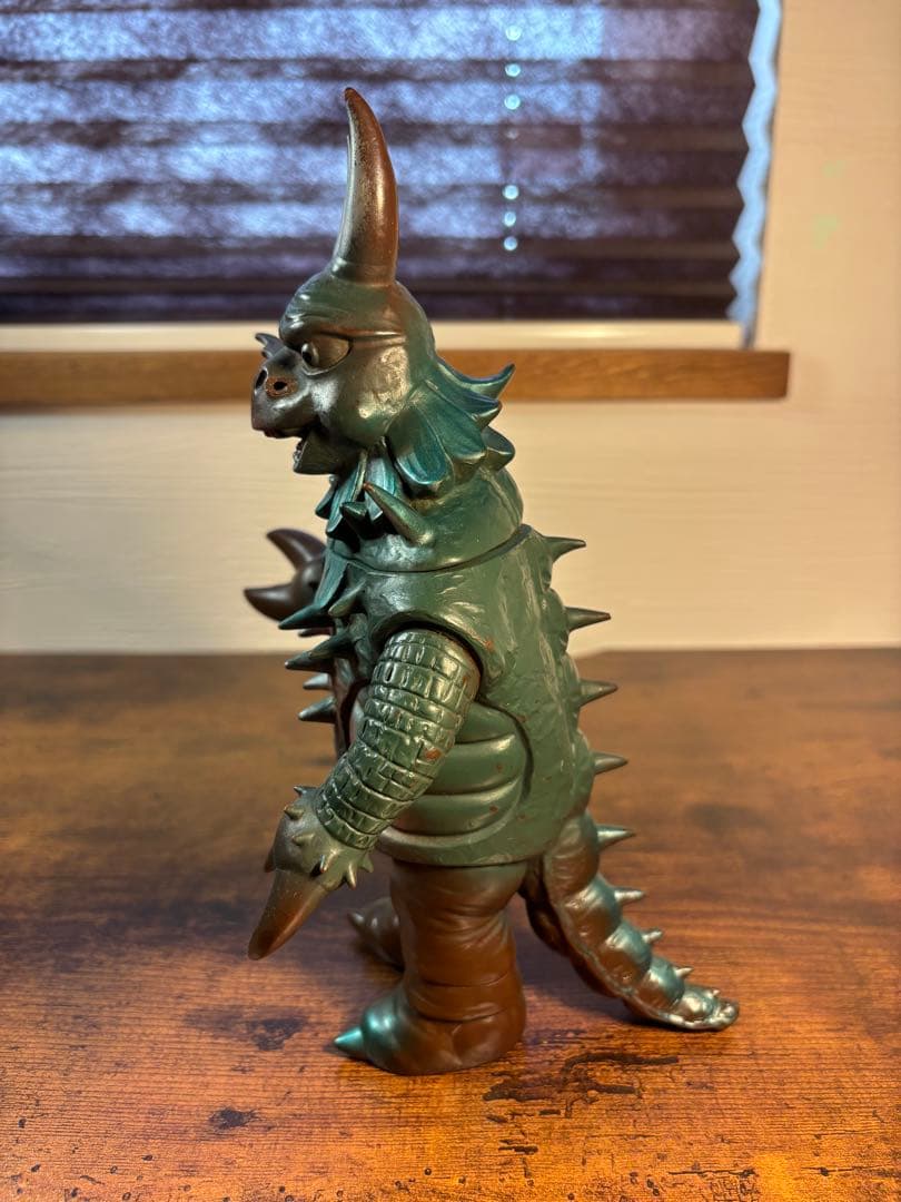 流星人間ゾーン　ドラゴンキング　当時物　ソフビ　オレンジ製　ブルマァク　マルサン