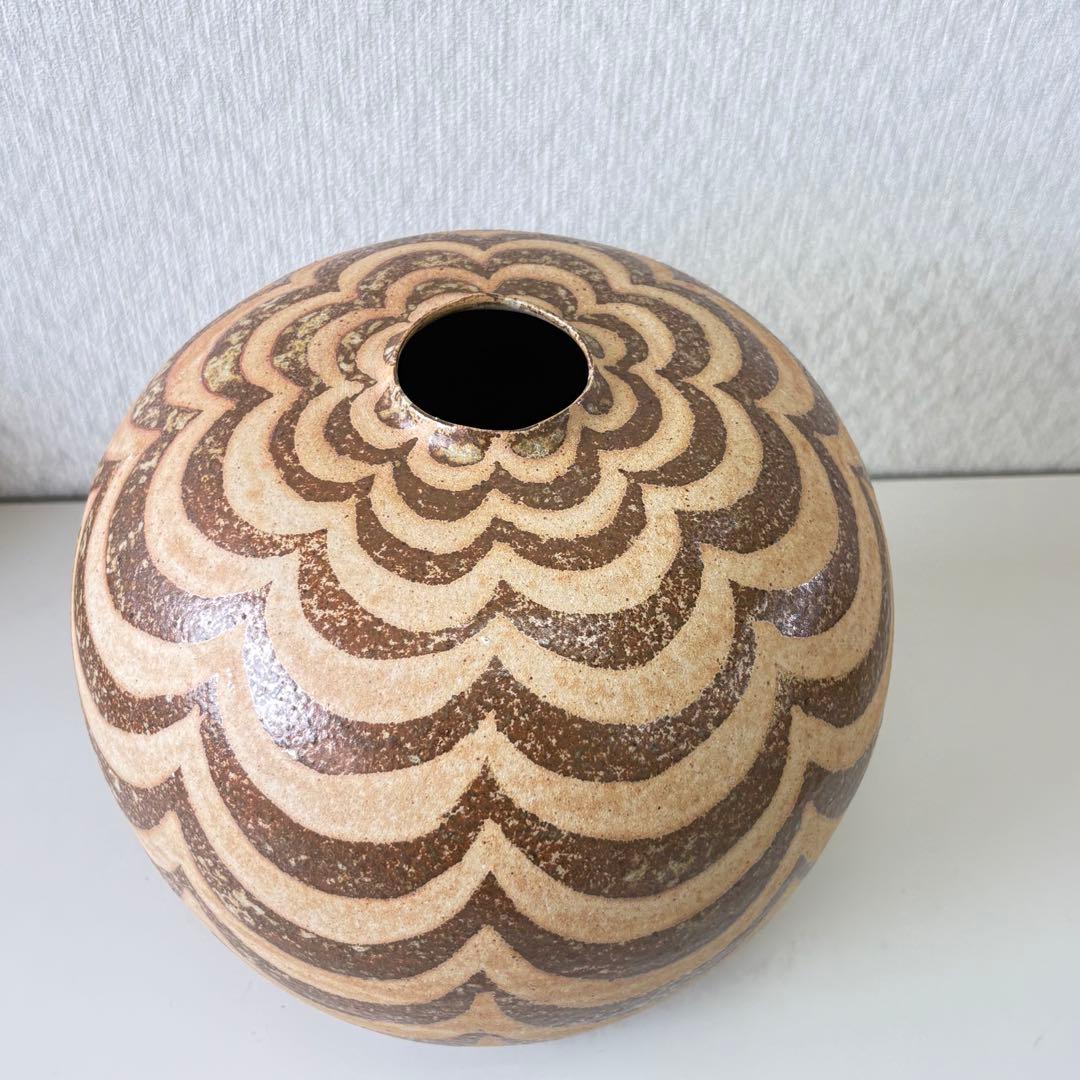 ゲルト・クナッパー 　波模様花瓶 壺　花器　　Gerd Knapper　秀作