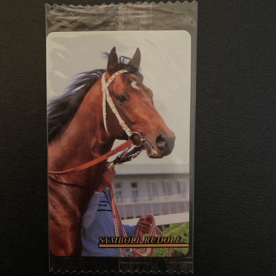 【未開封】まねき馬倶楽部カード　001  シンボリルドルフ　東ハト