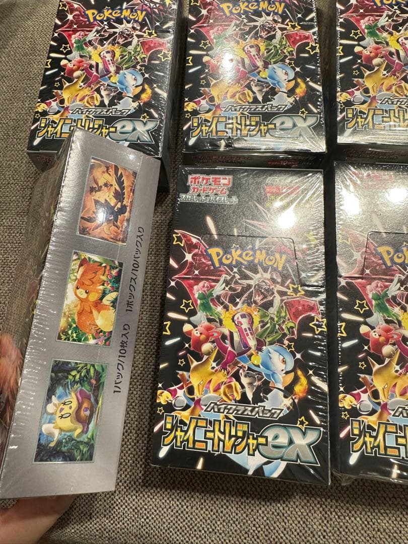 再*可様 ポケモンカード　シャイニートレジャーex box シュリンク付き　6箱