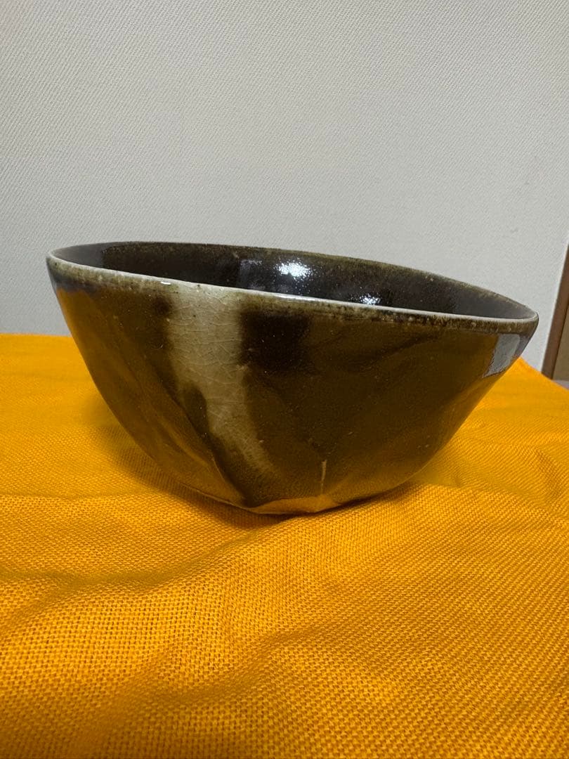 抹茶茶碗　越中瀬戸焼　釈永由紀夫 黒鎬　(くろしのぎ)茶碗