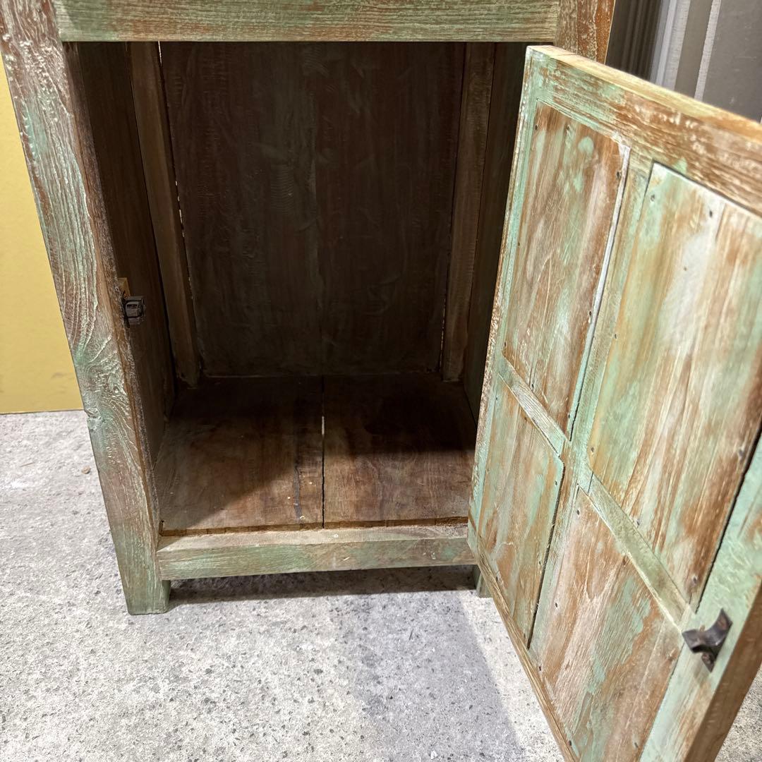 アンティーク　家具　木製家具 アジアンスタイル　バリ風　彫刻入り