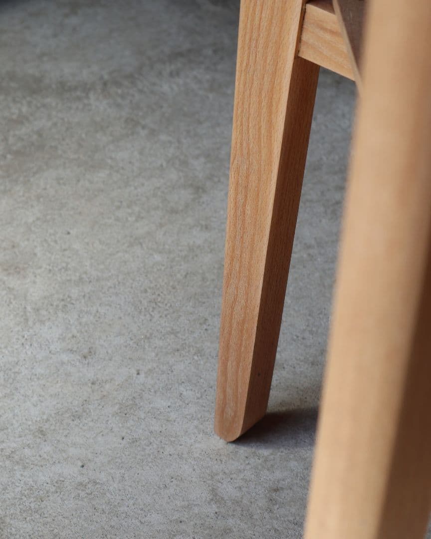 楢(ナラ)とブナ材のカフェテーブル　古道具 古家具 丸テーブル 店舗什器