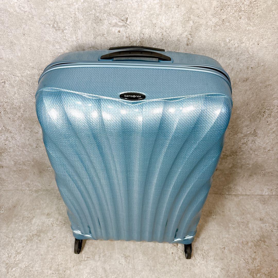 【極美品】SAMSONITE 68L コスモライト スピナー69 アイスブルー