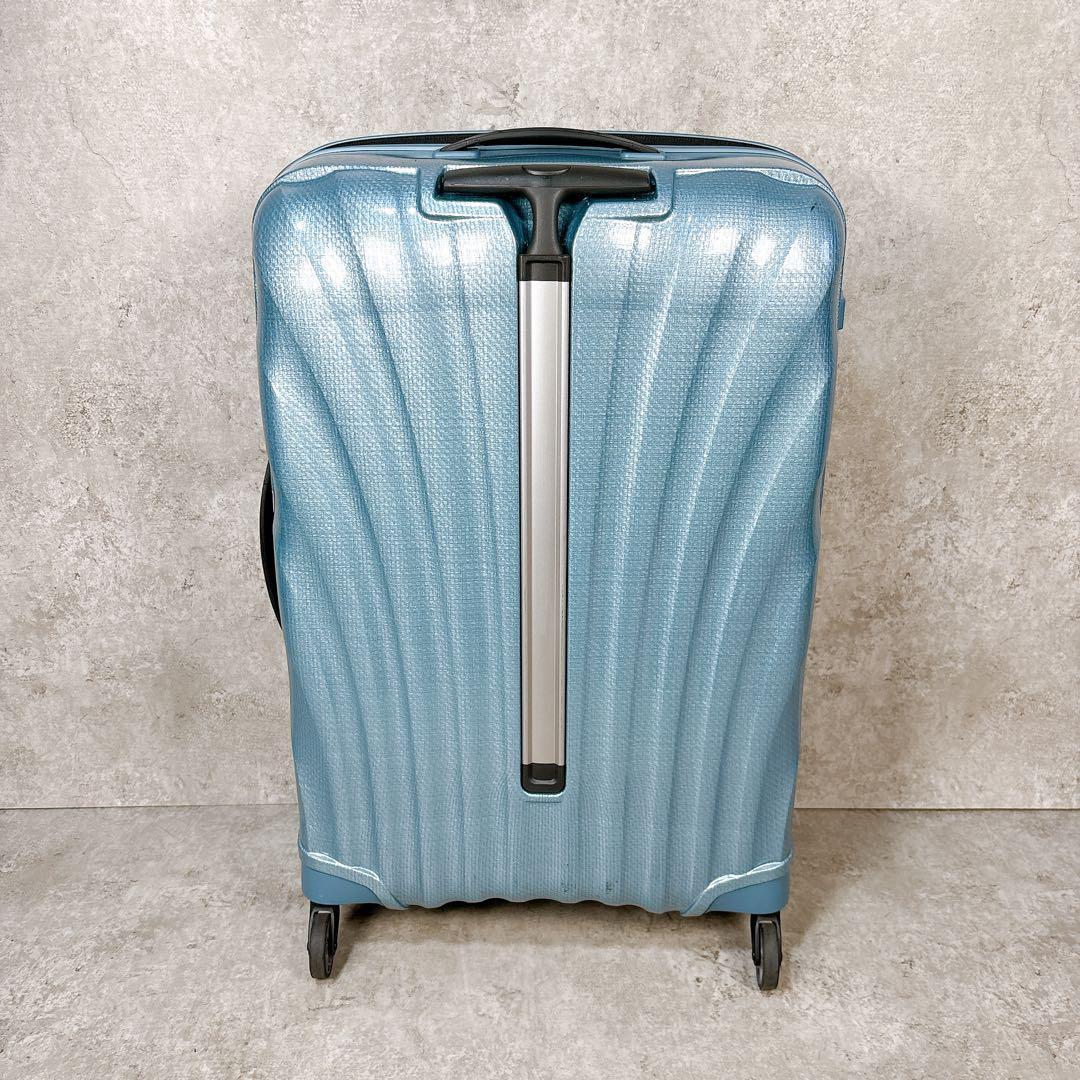 【極美品】SAMSONITE 68L コスモライト スピナー69 アイスブルー