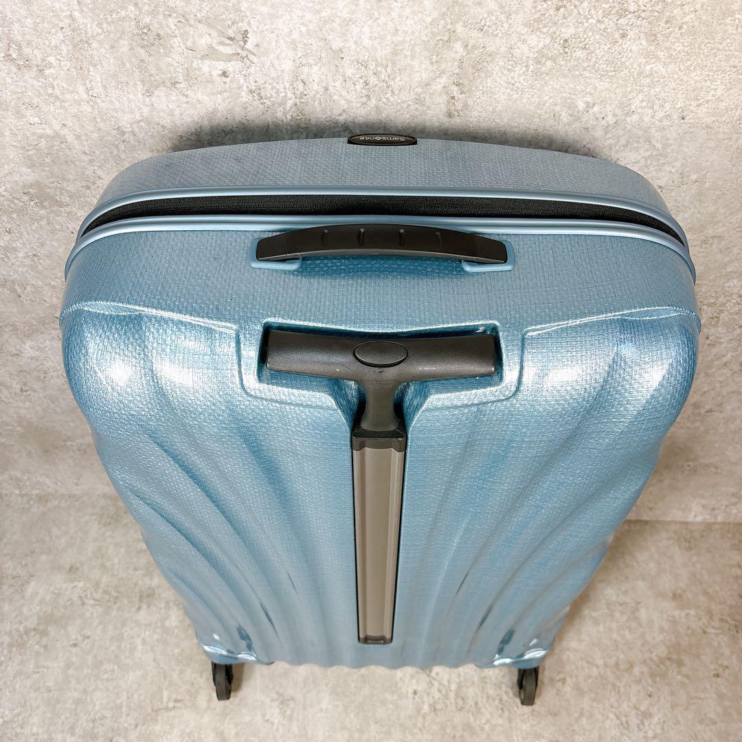 【極美品】SAMSONITE 68L コスモライト スピナー69 アイスブルー
