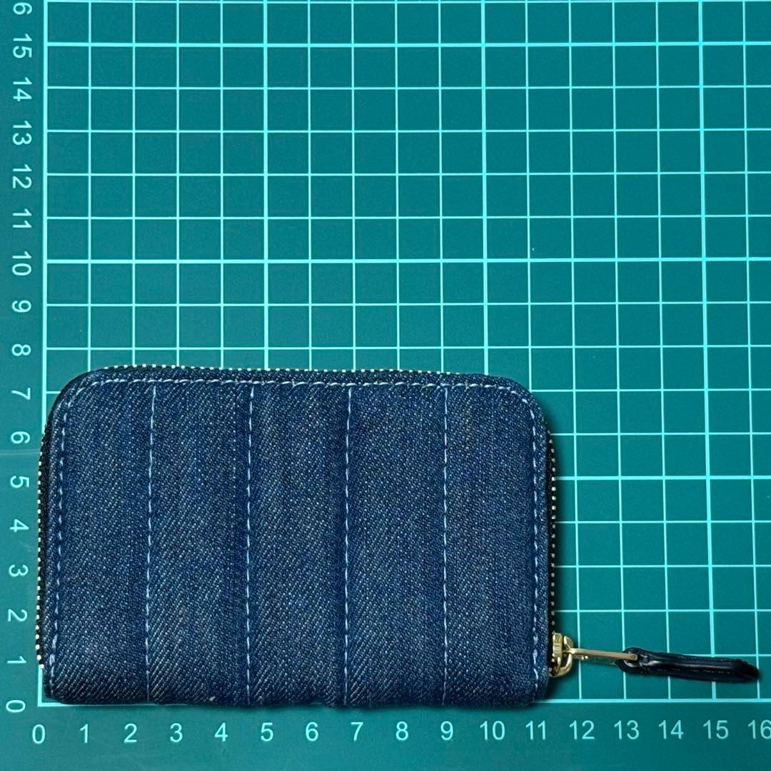 未使用　COACH デニム ジップアラウンド ケース コンパクト財布