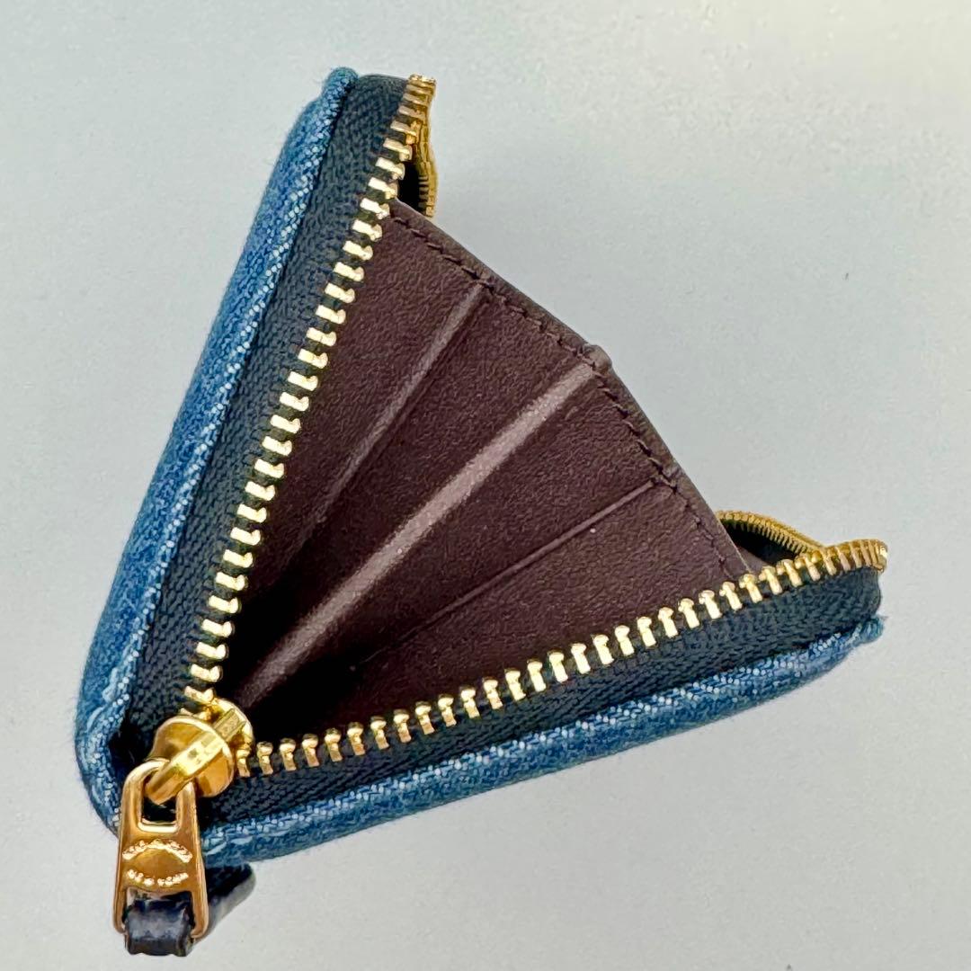 未使用　COACH デニム ジップアラウンド ケース コンパクト財布