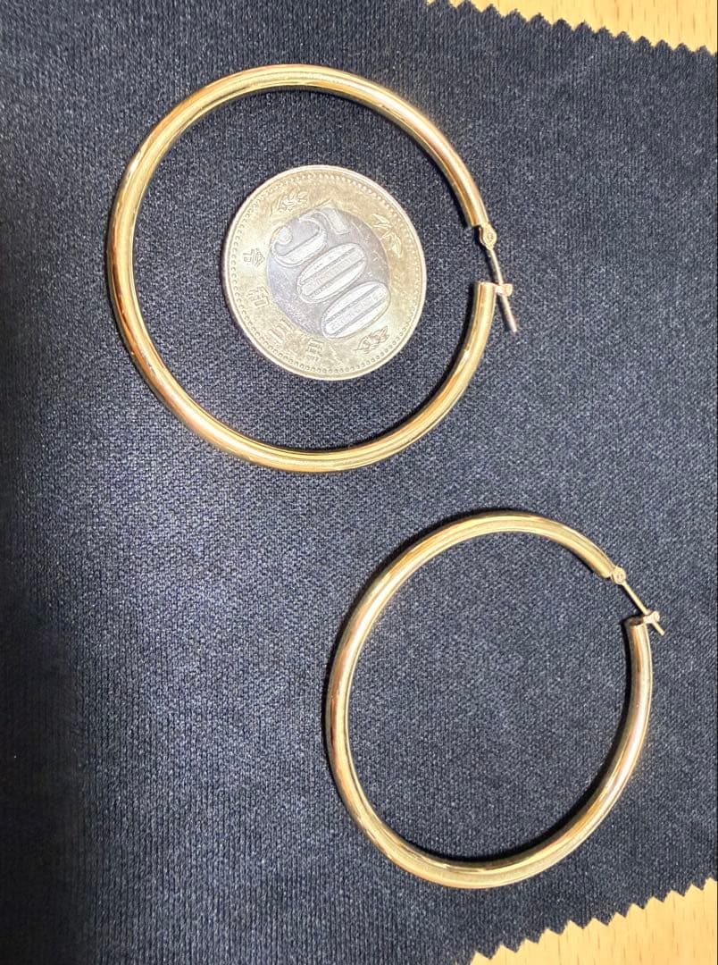 18k 18金 フープピアス 4g