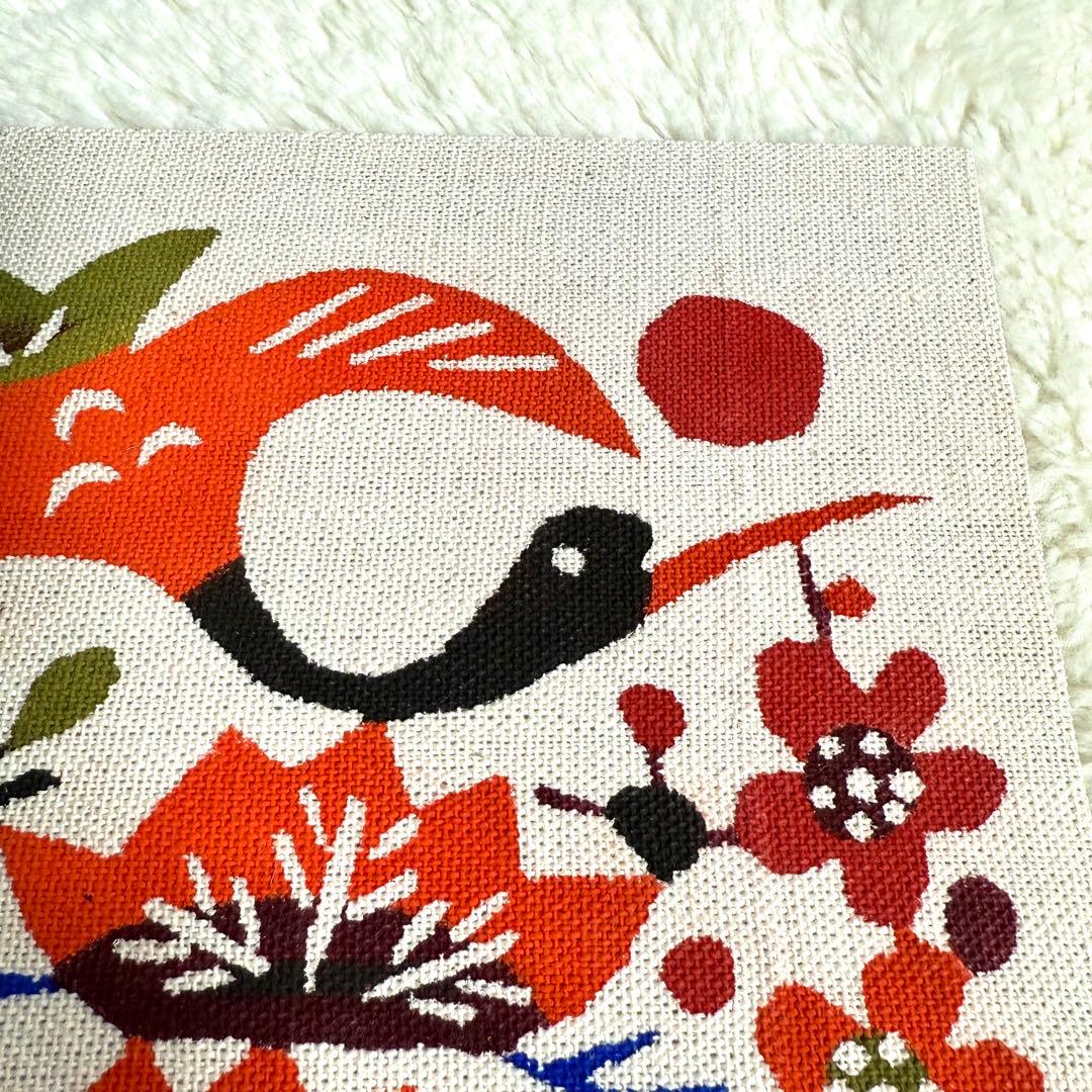 【希少】柚木沙弥郎 型染め 布絵 額装 鳥 松竹梅 鶴亀 民藝