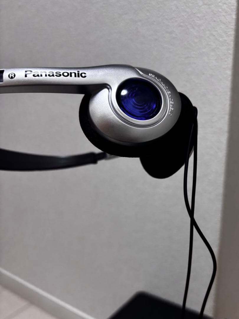 Panasonic ヘッドフォン ヘッドホン 有線 シルバー y2k レア