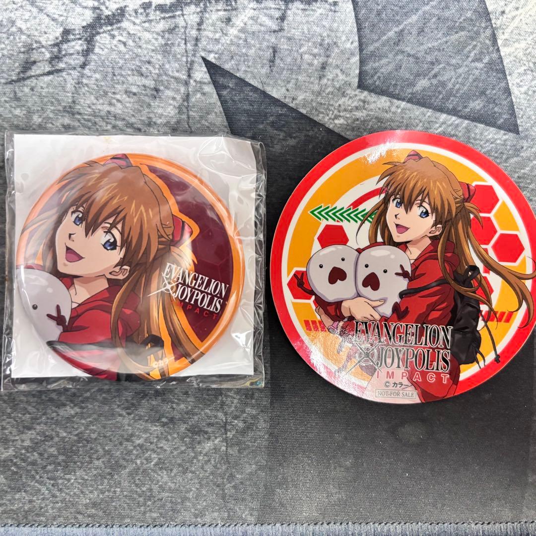 エヴァ アスカ 缶バッチ EVANGELION×JOYPOLICE