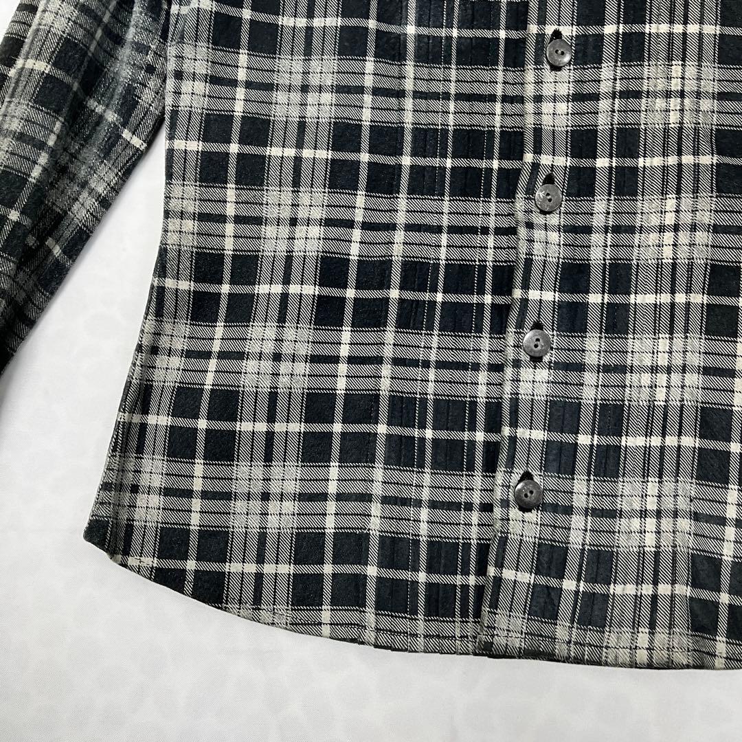 ballet ISAMU KATAYAMABACKLASHチェック柄レザーシャツ