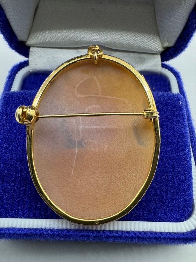 k18 diluca カメオブローチ　ネックレストップ　cameo 希少