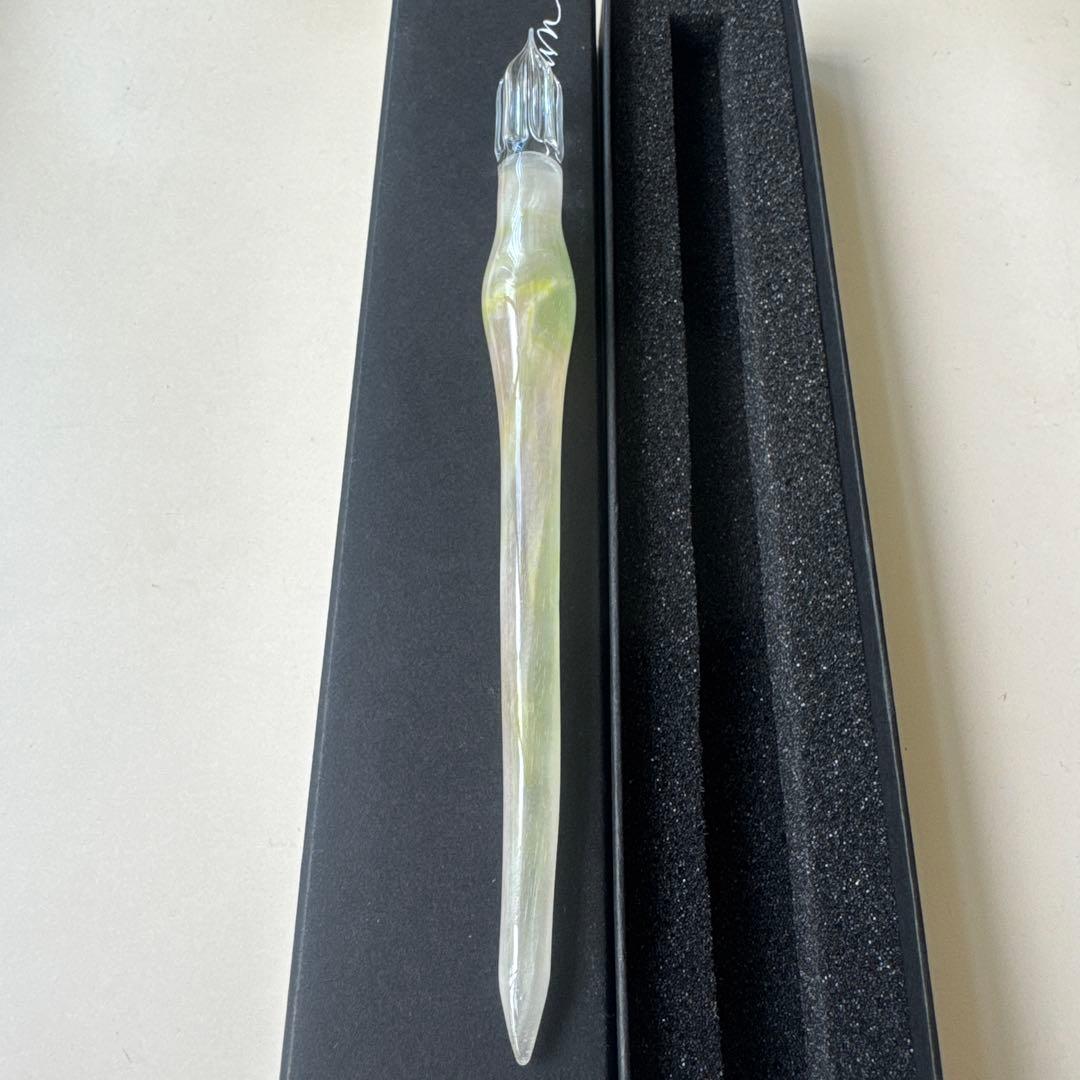 aun ガラスペン 【新品未使用】 光彩色流し 春風（M）