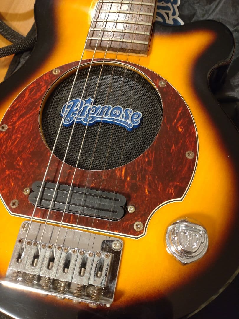 pignose サンバースト エレキギター ピグノーズ　ケース付き