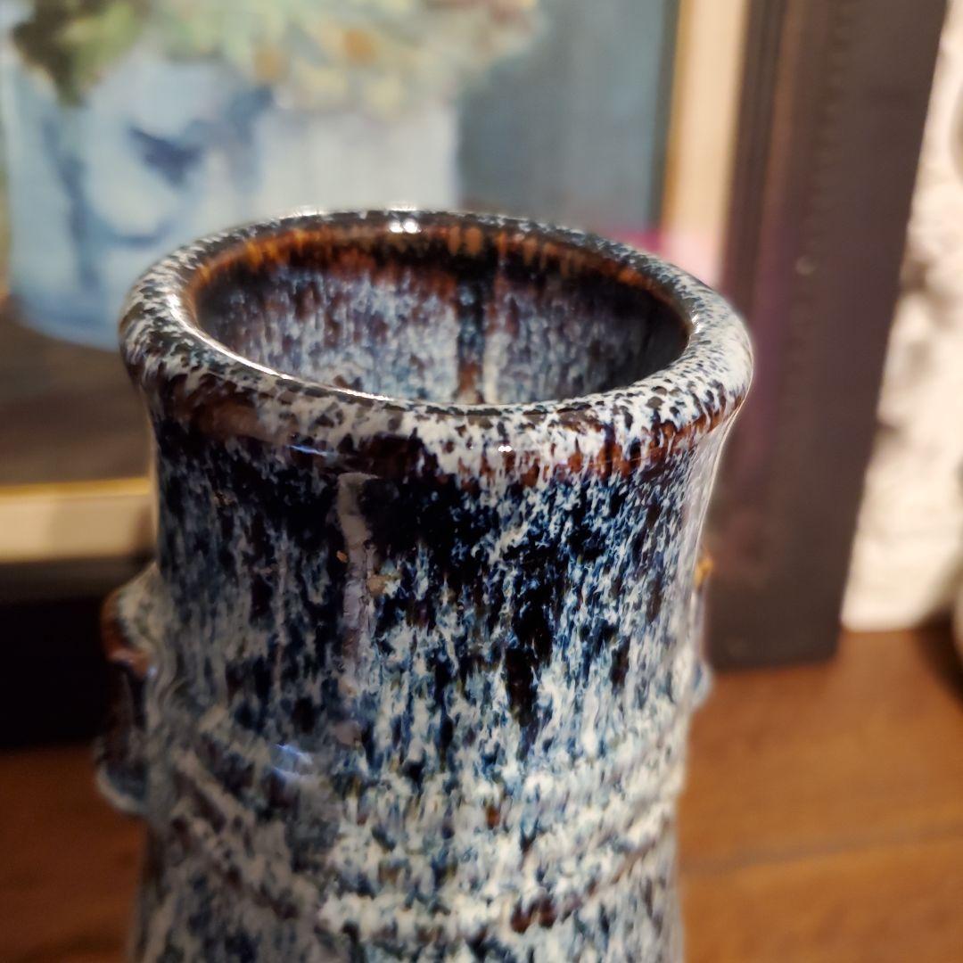 中国美術 窯变釉尊 花瓶 花生 花入 壺 時代物