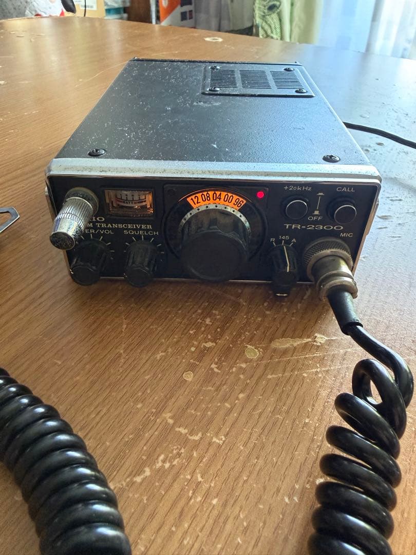 TRIO TR-2300 1ワット機　マイク　電源ケーブル　電池ケース