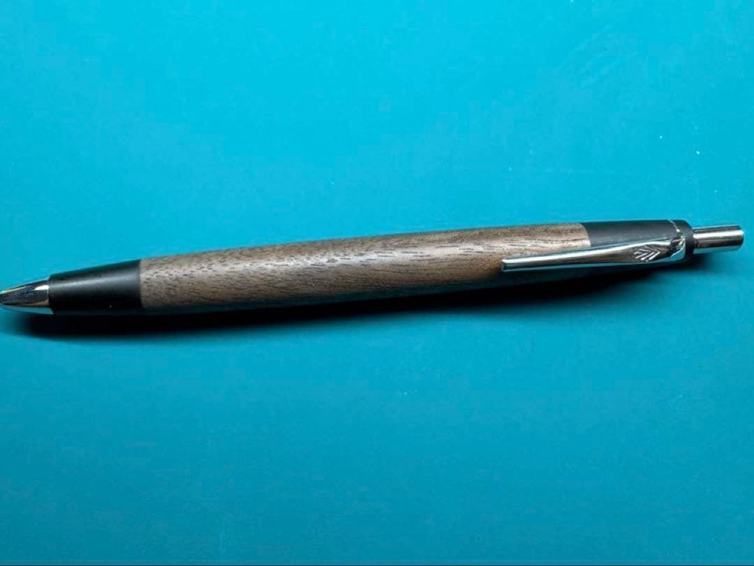 野原工芸　シャーペン　胡桃　シルバークリップ