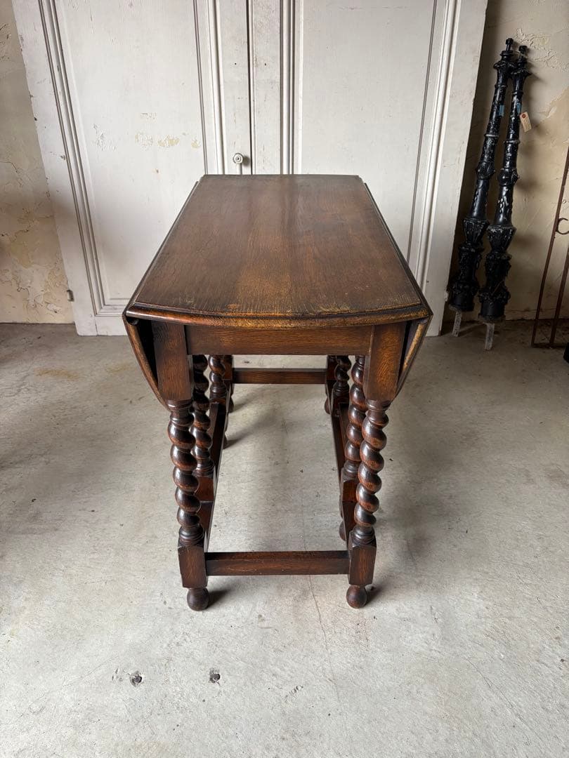 オークバタフライテーブル/ゲートレッグテーブル