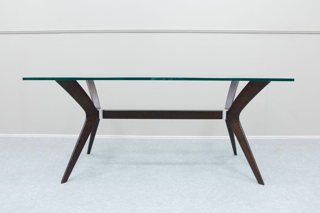 【極美品】 Calligaris カリガリスTOKYO ガラスダイニングテーブル
