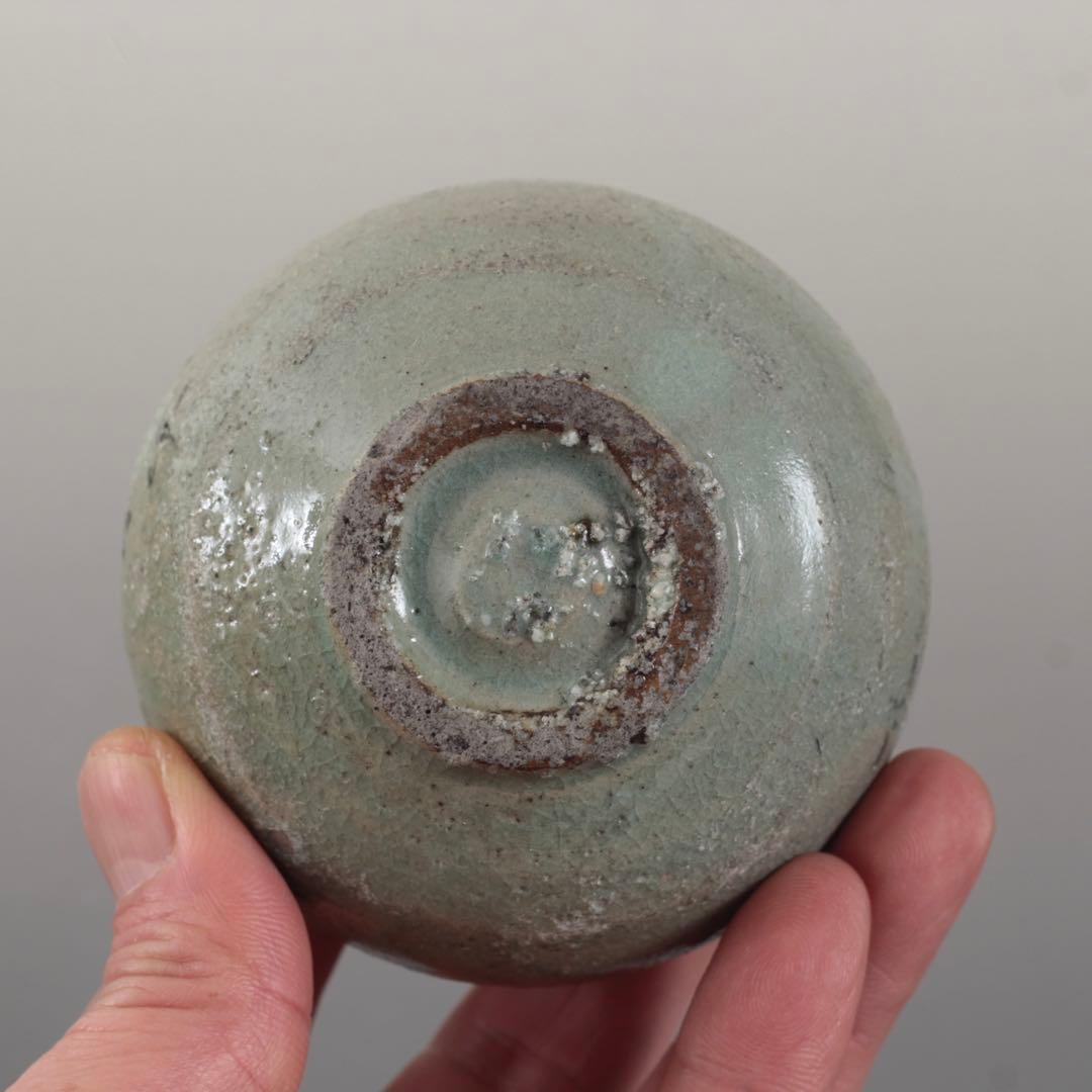 高麗青磁 白黒象嵌 水盂 小壺 書道具 朝鮮美術 古美術 古道具 アンティーク