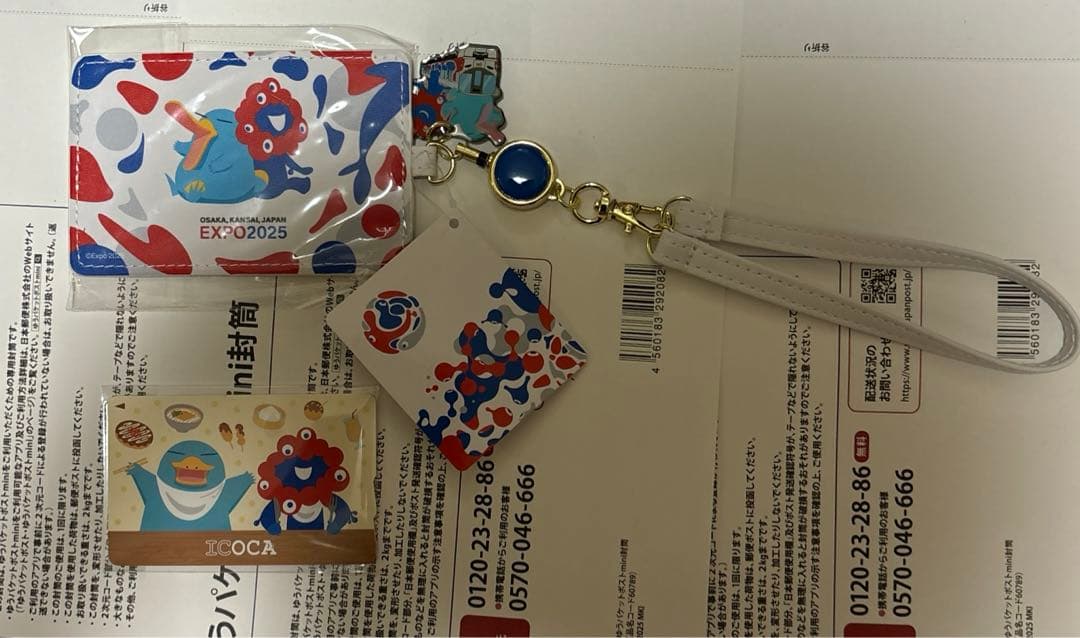 大阪万博会場限定　みゃくみゃく×イコちゃんICOCAつきパスケースのセット