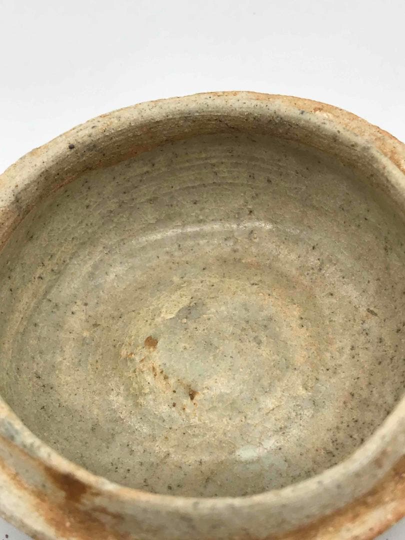 北宋時代　青白磁貼花牡丹文合子　香盒　香合　茶道具　香道具　(F-56)