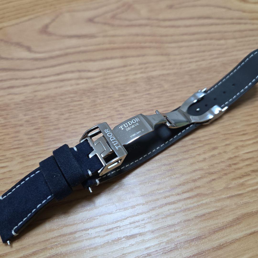 TUDOR チューダー 純正ベルト BB58用 ブルー“ソフトタッチ”ストラップ