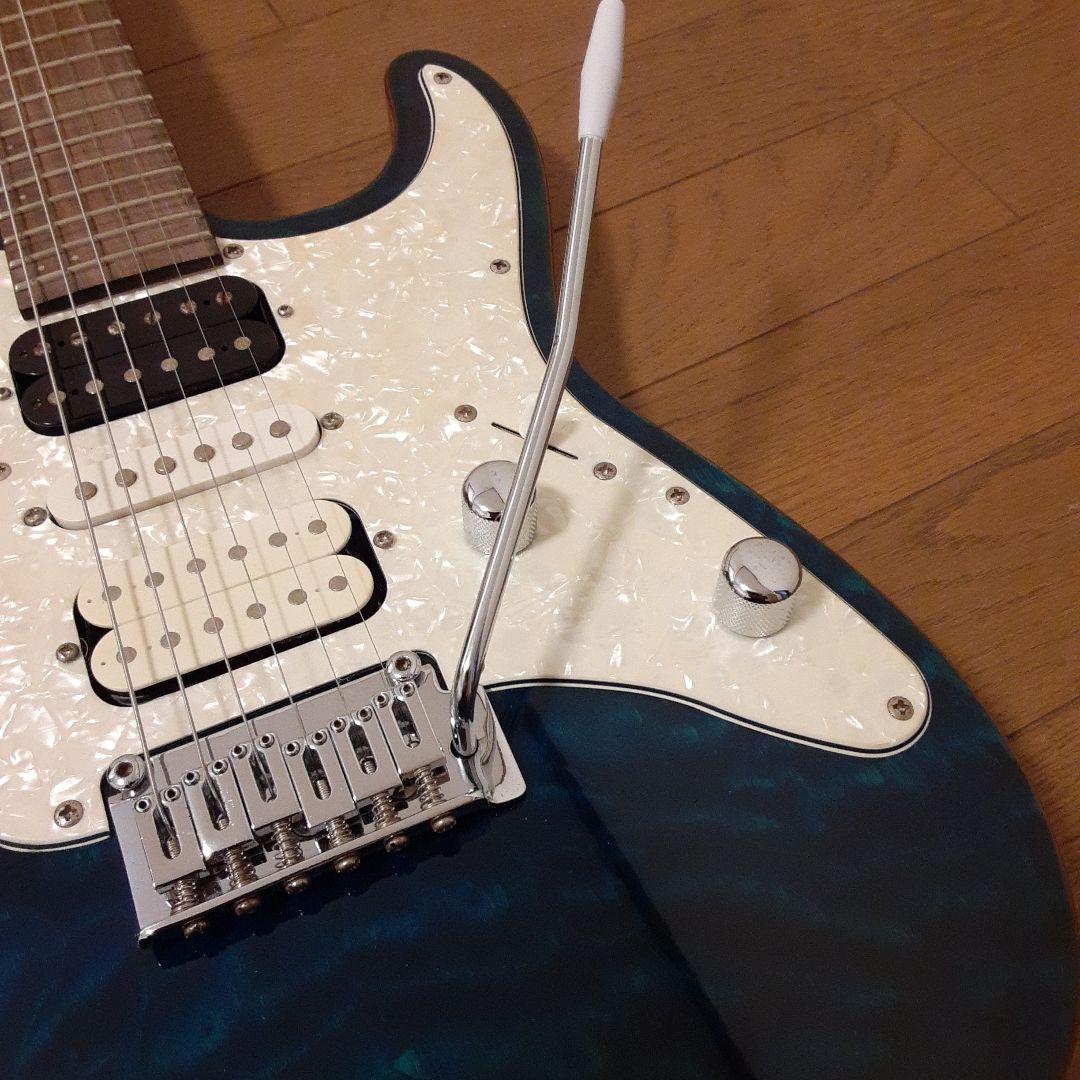 メイビスエレキギター ブラック/ブルー 6弦