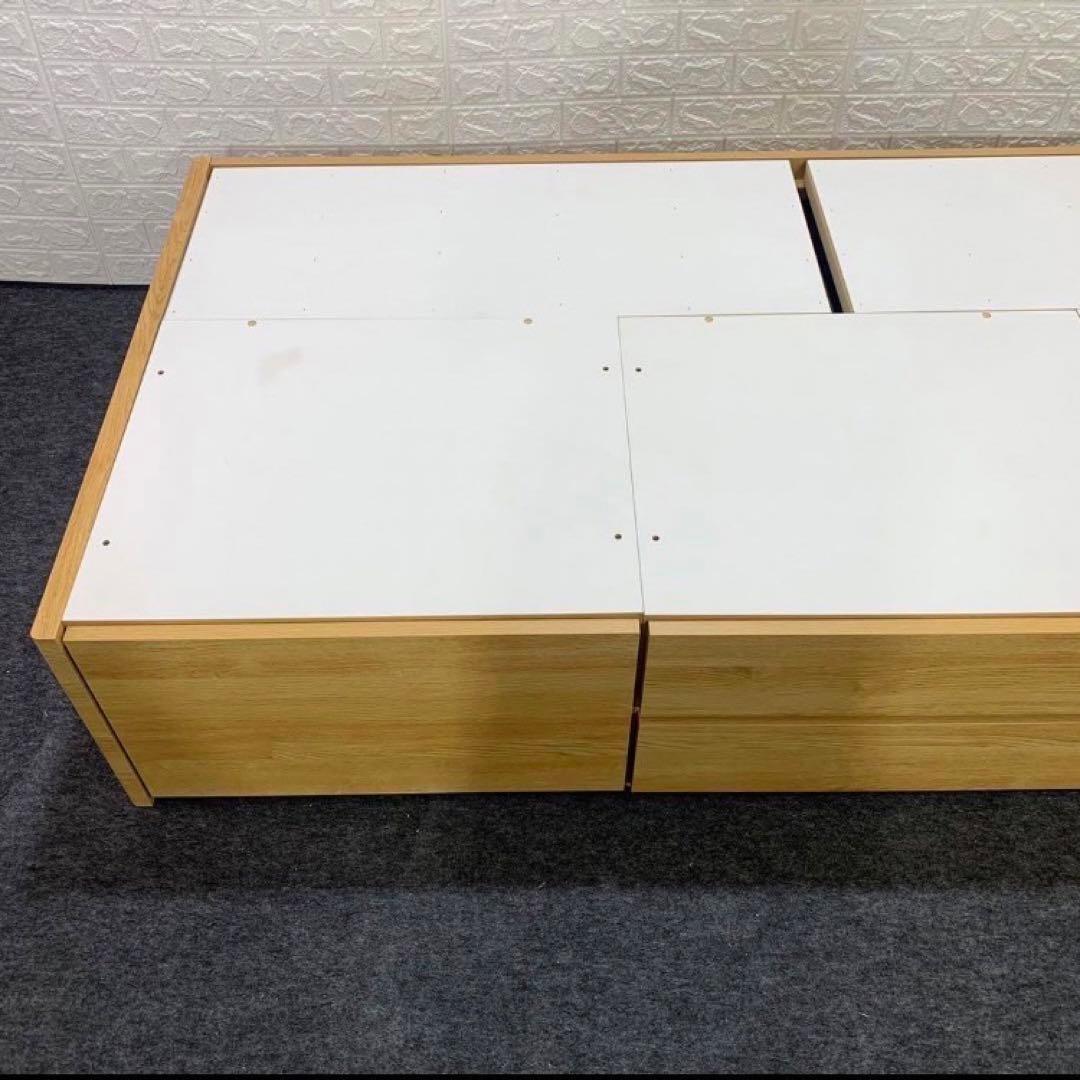 引取専用価格 ニトリ ベッドフレーム ジオチェスト 収納 コンセントd3669