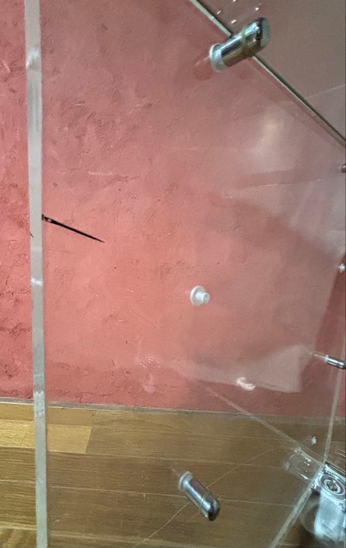 アクリル製　キャスター付き　ショーケース 棚　ガラス棚板1枚付き