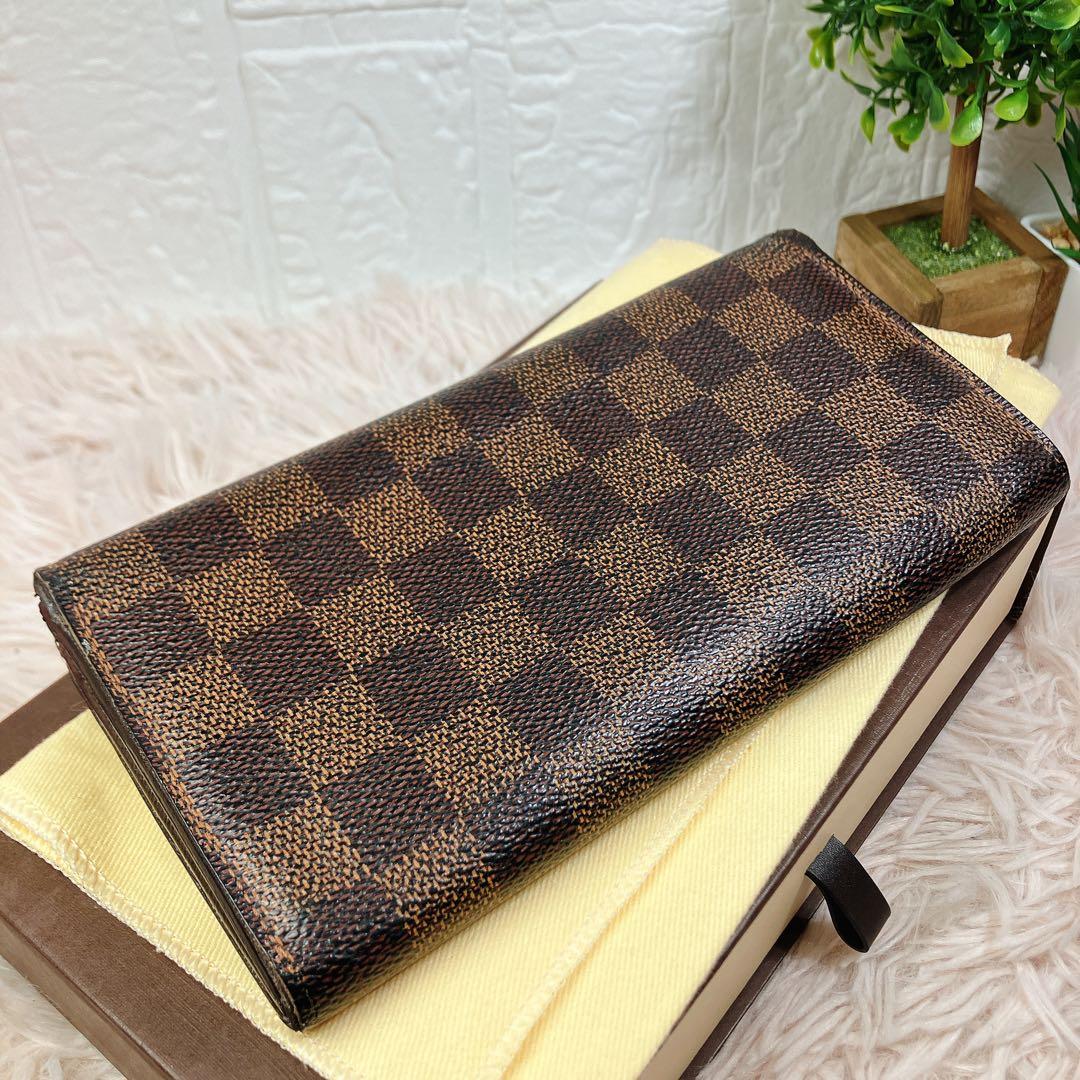 ルイヴィトン ダミエ エベヌ ポルトフォイユ サラ 長財布 カード10 即日発送